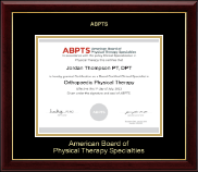American Board of Physical Therapy Specialties certificate frame - Gold Embossed Certificate Frame in Gallery