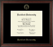 Rockford University diploma frame - Gold Embossed Diploma Frame in Studio