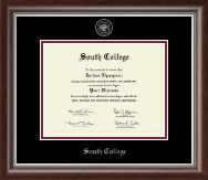 South College diploma frame - Silver Embossed Diploma Frame in Devonshire