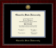 Glenville State University diploma frame - Gold Engraved Medallion Diploma Frame in Sutton