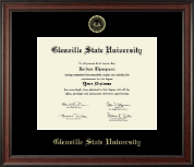 Glenville State University diploma frame - Gold Embossed Diploma Frame in Studio