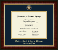 University of Illinois Chicago diploma frame - Masterpiece Medallion Diploma Frame in Murano