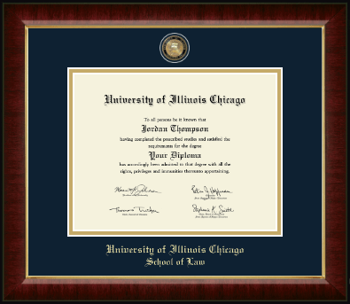 University of Illinois Chicago diploma frame - Masterpiece Medallion Diploma Frame in Murano