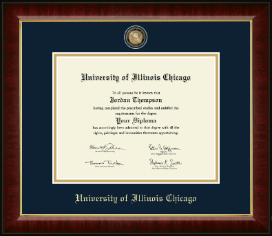University of Illinois Chicago diploma frame - Masterpiece Medallion Diploma Frame in Murano