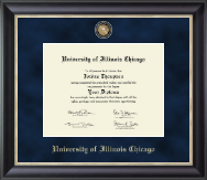 University of Illinois Chicago diploma frame - Regal Edition Diploma Frame in Noir