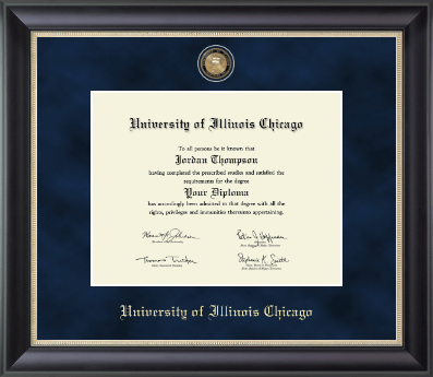 University of Illinois Chicago diploma frame - Regal Edition Diploma Frame in Noir