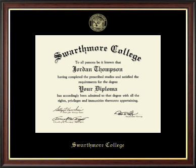Swarthmore College diploma frame - Gold Embossed Diploma Frame in Studio Gold