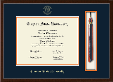 Clayton State University diploma frame - Tassel & Cord Diploma Frame in Delta