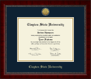 Clayton State University diploma frame - Gold Engraved Medallion Diploma Frame in Sutton