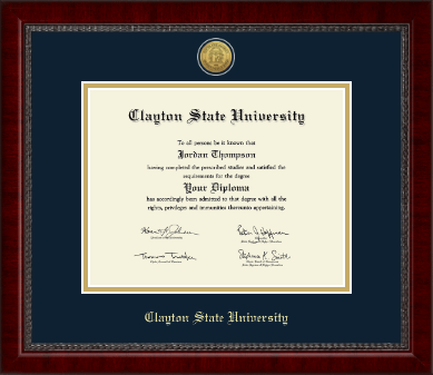 Clayton State University diploma frame - Gold Engraved Medallion Diploma Frame in Sutton