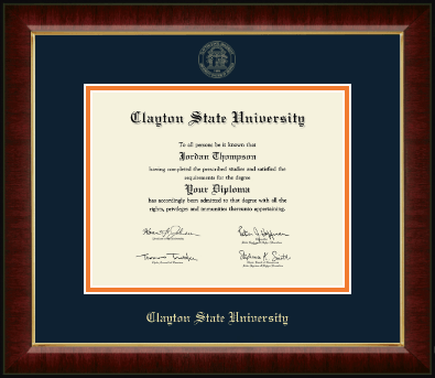 Clayton State University diploma frame - Gold Embossed Diploma Frame in Murano