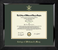 William & Mary diploma frame - Gold Embossed Diploma Frame in Eclipse