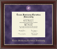 Texas Seminary Christian University diploma frame - Regal Edition Diploma Frame in Chateau