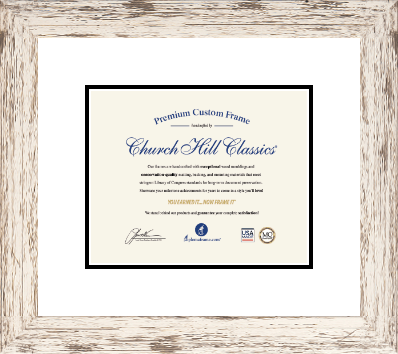 Graduation Gifts diploma frame - Diploma Frame in Barnwood White