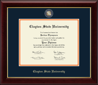 Clayton State University diploma frame - Masterpiece Medallion Diploma Frame in Gallery
