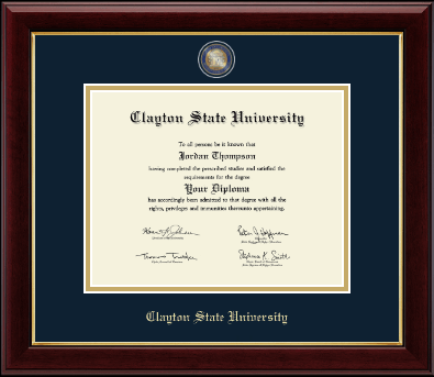 Clayton State University diploma frame - Masterpiece Medallion Diploma Frame in Gallery