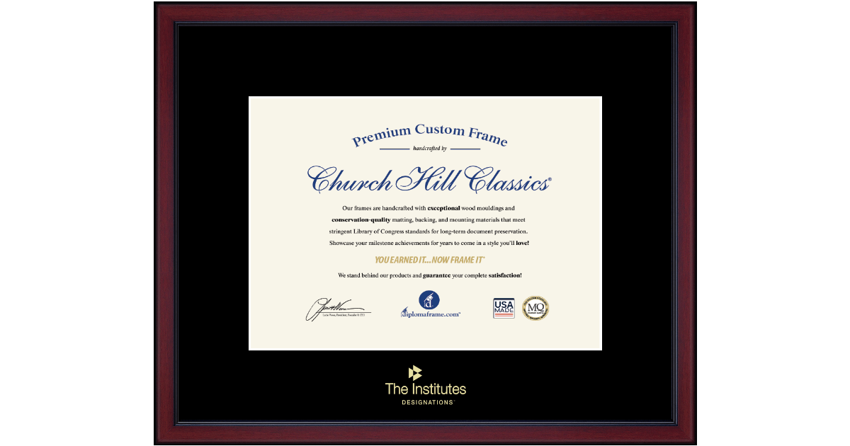 【アウトレット☆送料無料】 CPCU Diploma- Gold Embossed Certificate Frame in Academy The 香水(男性用)