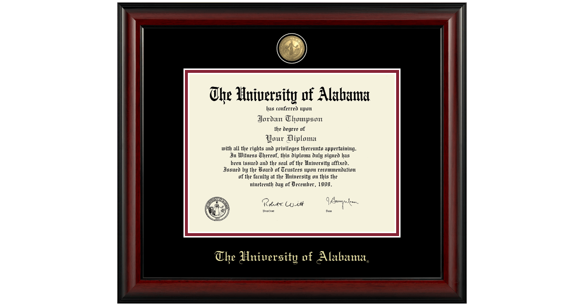 Masterpiece Medallion Diploma Frame in Canterbury The University of