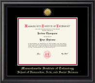 Massachusetts Institute of Technology diploma frame - Gold Engraved Medallion Diploma Frame in Midnight