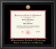Massachusetts Institute of Technology diploma frame - Gold Engraved Medallion Diploma Frame in Midnight