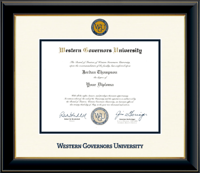 Western Governors University diploma frame - Dimensions Diploma Frame in Onyx Gold