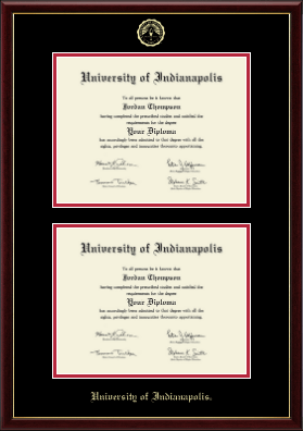 University of Indianapolis diploma frame - Double Diploma Frame in Galleria