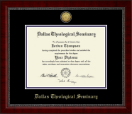 Dallas Theological Seminary diploma frame - Gold Engraved Medallion Diploma Frame in Sutton