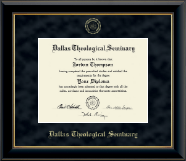 Dallas Theological Seminary diploma frame - Gold Embossed Diploma Frame in Onyx Gold