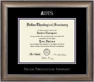 Dallas Theological Seminary diploma frame - Silver Embossed Diploma Frame in Easton