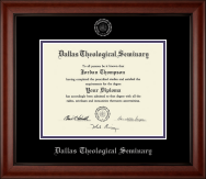 Dallas Theological Seminary diploma frame - Silver Embossed Diploma Frame in Cambridge