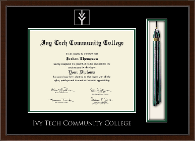 Ivy Tech Community College diploma frame - Tassel & Cord Diploma Frame in Delta