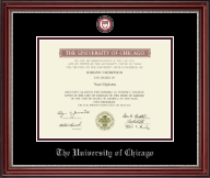 University of Chicago diploma frame - Masterpiece Medallion Diploma Frame in Kensington Silver