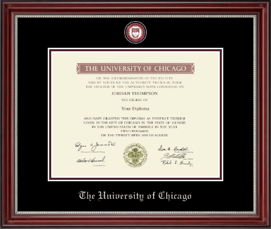 University of Chicago diploma frame - Masterpiece Medallion Diploma Frame in Kensington Silver