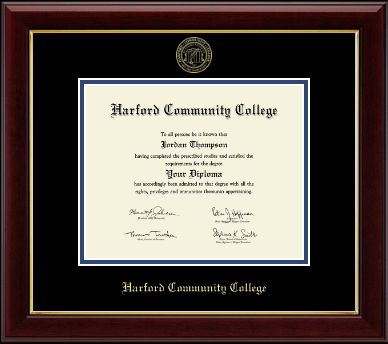 Harford Community College diploma frame - Gold Embossed Diploma Frame in Gallery
