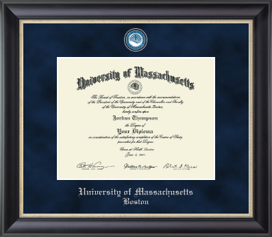 University of Massachusetts Boston diploma frame - Regal Diploma Frame in Noir