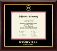 D'Youville University diploma frame - Gold Embossed Diploma Frame in Gallery