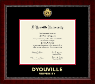 D'Youville University diploma frame - Gold Engraved Medallion Diploma Frame in Sutton