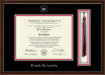 Temple University diploma frame - Tassel & Cord Diploma Frame in Delta