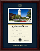 University of Michigan diploma frame - Campus Scene Diploma Frame in Gallery