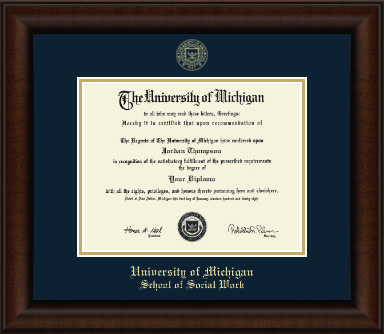 University of Michigan diploma frame - Gold Embossed Diploma Frame in Lenox