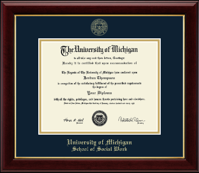 University of Michigan diploma frame - Gold Embossed Diploma Frame in Gallery