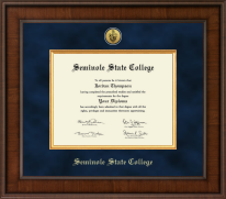 Seminole State College of Oklahoma diploma frame - Presidential Gold Engraved Diploma Frame in Madison