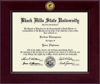 Black Hills State University diploma frame - Century Gold Engraved Diploma Frame in Cordova