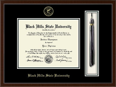 Black Hills State University diploma frame - Tassel & Cord Diploma Frame in Delta