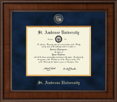 Saint Ambrose University diploma frame - Presidential Masterpiece Diploma Frame Gold in Madison