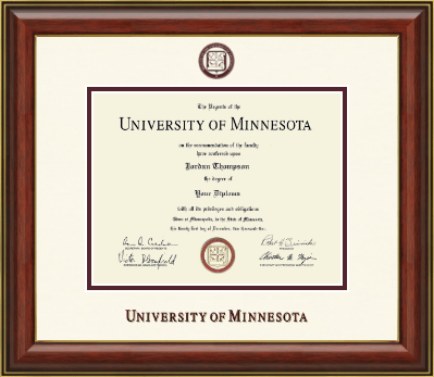 University of Minnesota diploma frame - Dimensions Diploma Frame in Brighton