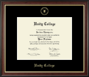 Unity College diploma frame - Gold Embossed Diploma Frame in Studio Gold