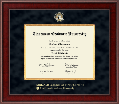 Claremont Graduate University diploma frame - Presidential Masterpiece Diploma Frame in Jefferson