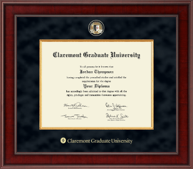 Claremont Graduate University diploma frame - Presidential Masterpiece Diploma Frame in Jefferson