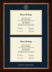 Cisco College diploma frame - Double Diploma Frame in Murano
